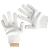 White knitted gloves are warm, breathable and thin for ladies' hands in autumn and winter Item Picture